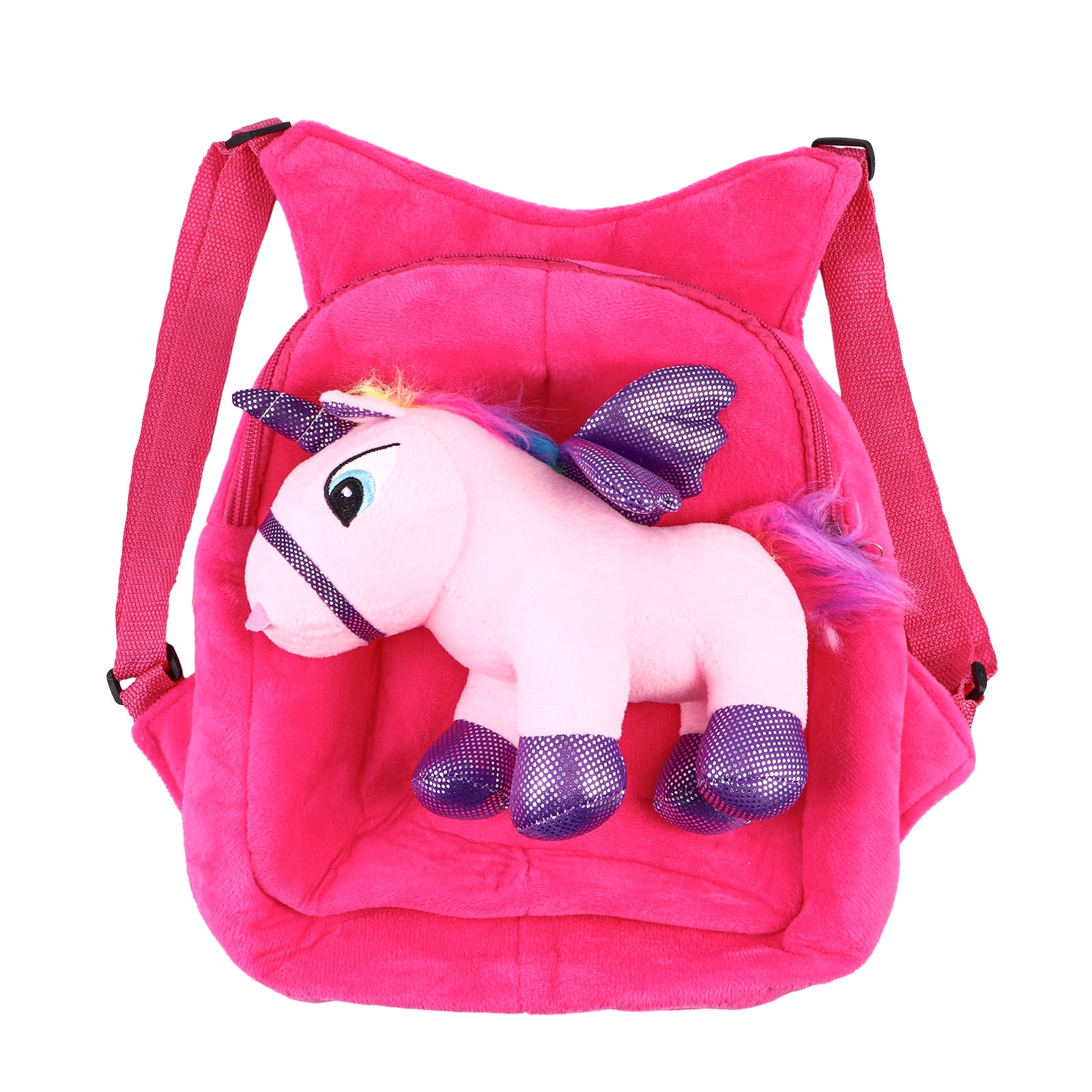 Adorable Cartoon Children Backpack Kindergarten Schoolbag Plush Unicorn