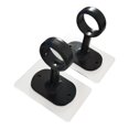thumbnail image 1 of 2 soportes de techo para barra de cortina, ganchos para barra de armario, soporte para riel resistente Negro, 1 of 9
