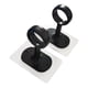 thumbnail image 1 of 2 soportes para barra de cortina de techo, soportes de montaje multiusos, soporte resistente Negro, 1 of 9
