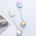 thumbnail image 3 of Coffee Spoon Stainless Steel Handle Lucky Cat Stirring Spoon, 3 of 7