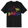thumbnail image 6 of Pink Floyd Dark Side Artwork With Rainbow Letters Crew Neck Short Sleeve Men's Black T-shirt-XL, 6 of 7