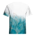 thumbnail image 3 of Chemises à Manches Courtes pour Femmes Mode Décontractée Chemises Imprimées Manches Courtes Tee-Shirt Ample Blouse Col en V Blouses à Manches Courtes pour Femmes, 3 of 5