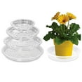 thumbnail image 3 of Travelwant 20Pcs Clear Plant Saucers Flower Pot Trays, Plastic Plant Saucer Drip Trays Drip Trays Plants Garden Saucers Plant Pot Saucer Trays for Indoor Outdoor,6inch / 8inch / 10inch / 12inch, 3 of 7