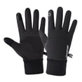 thumbnail image 2 of Guantes térmicos de invierno para hombre, pantalla táctil, guantes impermeables de lana para conducir, correr, esquiar, trabajar, en bicicleta , Negro L Negro L 1, 2 of 8
