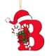 thumbnail image 2 of Colgante de árbol de Navidad de acrílico 2D con letras | Juego de 26 adornos con iniciales del alfabeto para decoración navideña, 2 of 6