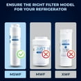 thumbnail image 7 of Mist MSWF Refrigerator Water Filter Replacement Cartridge for GE, Refrigerator Water Filter compatible with 101820A, 101821B, 101821. GE MSWF, 3-pack, 7 of 7