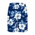 thumbnail image 5 of ZRGHAOYLQ 2025 Men Hawaiian Swimming Shorts Big and Tall Swim Trunks Trendy Floral Printed 5 Inch Shorts Drawstring Beach Shorts Quick Dry Tropical Short, 5 of 5