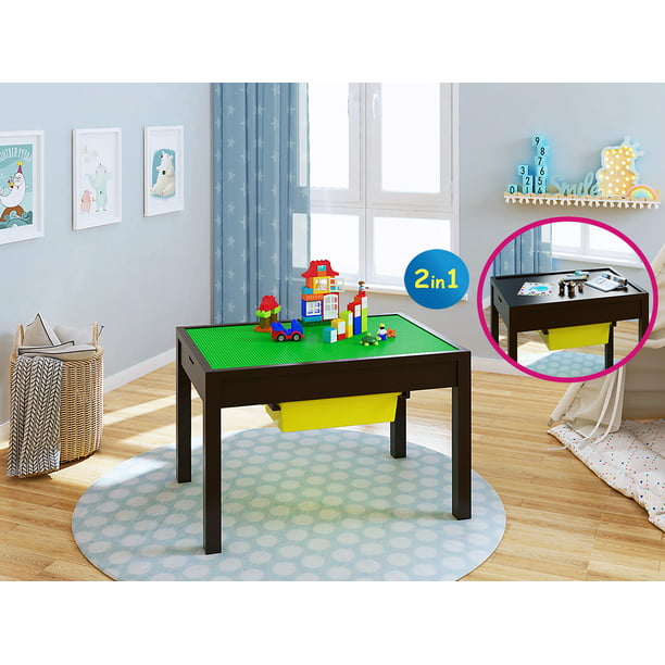 Utex Large 2 In 1 Kid Activity Table, Toddler Activity Table With Storage
