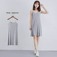thumbnail image 1 of 2024 Femmes Robe d'Été modal Bas Bretelles Jupe Femmes Jupe Moyenne Longueur en Vrac Sans Manches Robe Robes QZX, 1 of 7