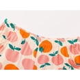 thumbnail image 4 of Beezizac Soft Modal Pajamas for Girls Tee & Shorts Set Orange Pear Jammies Big Kid Size 6, 4 of 5