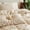 Beige Bow Floral, variant on NAYOROOM Green leaves Pink Floral 100% Cotton Duvet Cover Queen Set, 3 Piece Romantic Soft Breathable Comforter Cover
