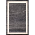 thumbnail image 2 of Unique Loom Del Mar Collection Tapis de Transition Contemporain, 5' x 8', Noir/ivoire, 2 of 2