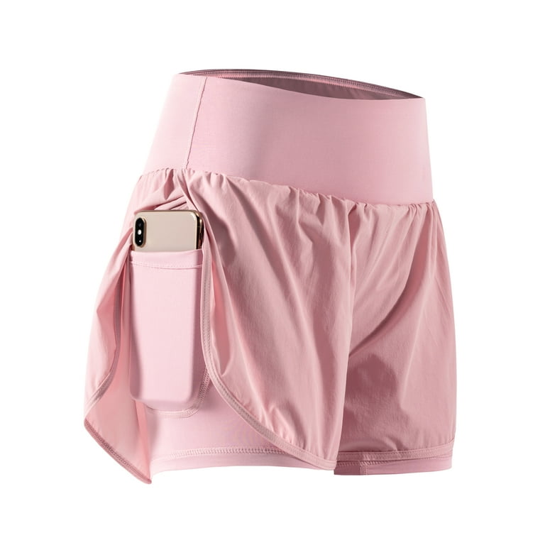 Cadmus Women's 2 in 1 Athletic Workout Shorts with Phone Cadmus Women's 2 in 1 Athletic Workout Shorts with Phone