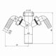 thumbnail image 3 of Drain Waste Trap Pipe Connector 1 1/2" BSP x 40mm with Double Dishwasher Input, 3 of 3