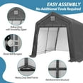 10'x20' Portable Carport Garage, Outdoor Storage Shelter Shed, Durable