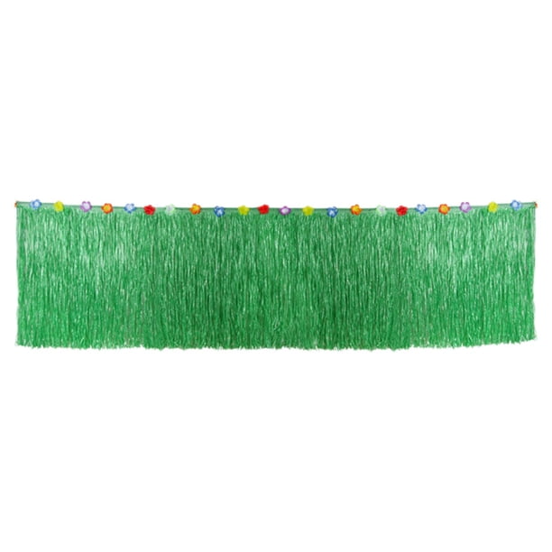 Falda de mesa de césped para exterior, ligera, duradera, rústica, práctica y moderna para jardín. Verde L