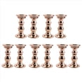 thumbnail image 1 of Juego de 10 Candelabros con Pilar de Metal, Centros de Mesa para Bodas, Candelabros Soporte de Velas, Dorado, 1 of 7