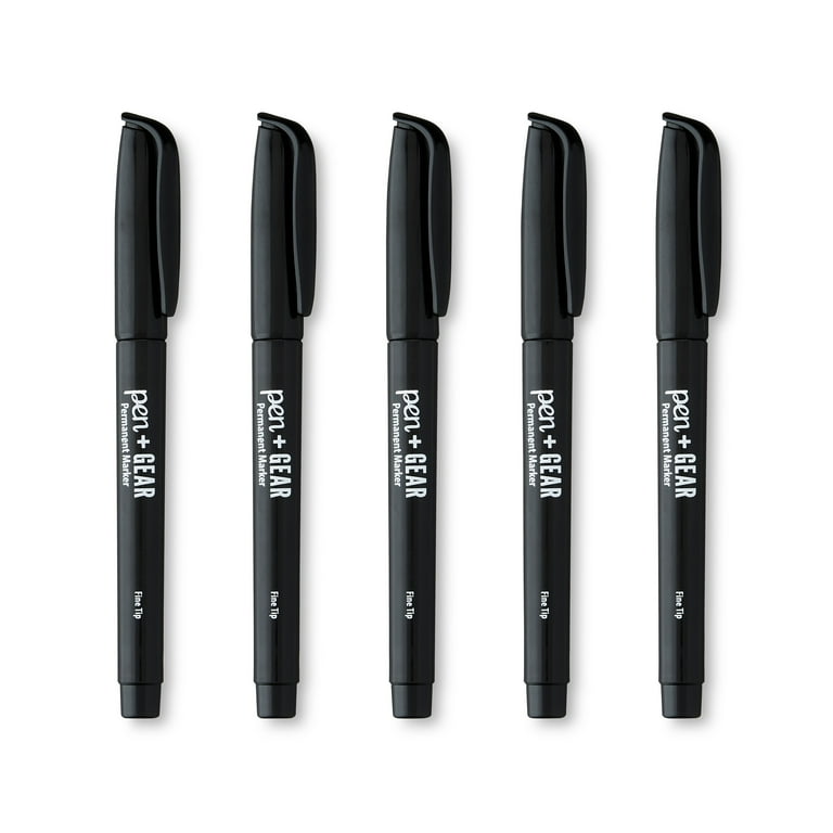Pen+Gear Permanent Markers, Fine Tip Black, 36-Pack photo 3