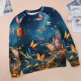 thumbnail image 6 of Sweatshirt For Womens Crewneck Watercolor Butterfly Hoodies Teen Girls Cute, 6 of 7