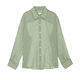 thumbnail image 5 of SAYOO Blusa femenina, solapa, botón de manga larga, blusa transparente para mujeres SAYOO moda, 5 of 8