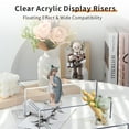 thumbnail image 5 of Large Acrylic Risers Display Risers Clear Rectangular Showcase Collectibles Display Shelf Retail Desktop Display Stand 6 Pcs, 5 of 6