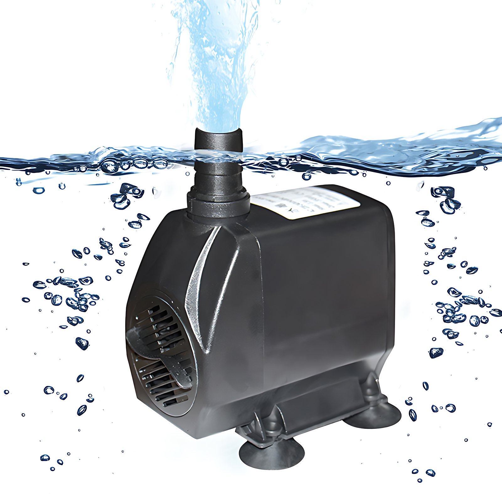 Pump 8.2ft Lift Portable Submersible Water Pump And Suction Cup Pump With 6.5ft Max 2500l/h With 6.5ft Cable Cup Fish Water Pump Fish Pond Lift Portable Pump