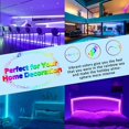 thumbnail image 3 of LED Strip Lights, Color Changing Rope Lights 16.4ft SMD 5050 RGB 300LEDs Light Strips with Flexible Strip Light, IP65, IR Remote Controller and 12V Power Supply for Bedroom, Decoration, 3 of 7