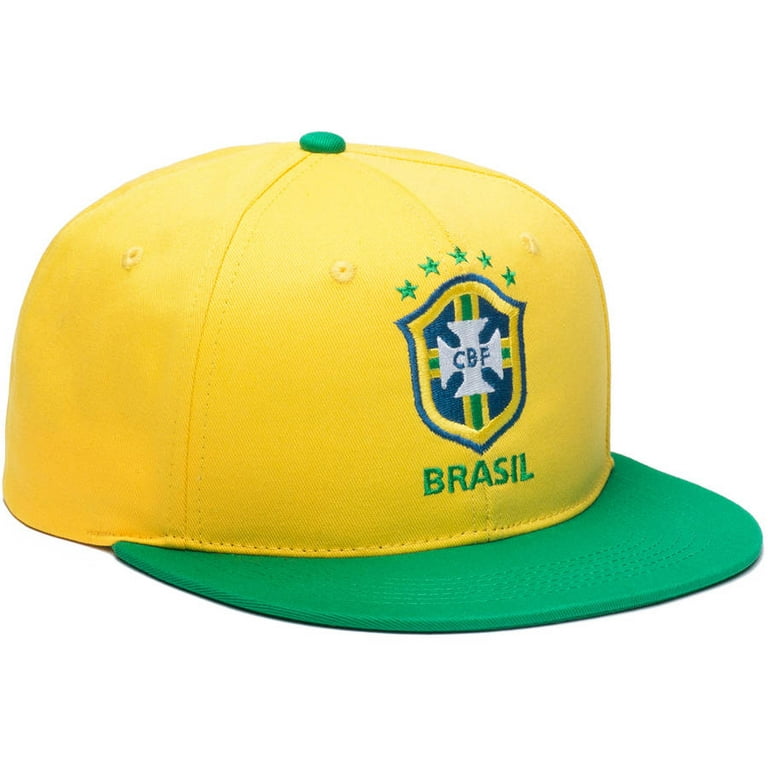 CBF Brazil 6 Panel Adjustable Snapback Hat Flat Peak