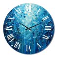 thumbnail image 4 of Designart "Azure Euphony III" Abstract Landscape Oversized Wall Clock, 4 of 5