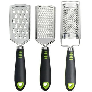 Handy Housewares Mini Grater with Container - Ideal for Grating Garlic,  Cheese and Zesting Citrus - Random Color 3 Pack 