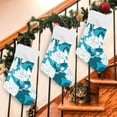 thumbnail image 7 of Coolnut 2 PCS Christmas Stocking Blue Roses Big Warm 17.7 x 12 Inch Hanging Xmas Stockings Decoration for Family Holiday Party Ornaments Decor Fireplace, 7 of 7