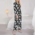 thumbnail image 3 of Goofa Lilies Flowers Printed Women’s 2 Piece Pajama Set Super,Pajamas Women's Long Sleeve Sleepwear Soft Button Down Loungewear Pjs Lounge Set Nightwear-Medium, 3 of 9