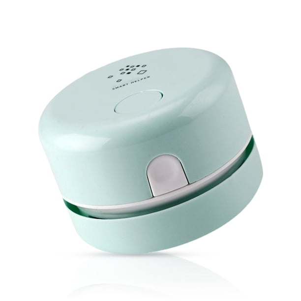 Mini colector de polvo de barredor de vacío Herramienta de limpieza desmontable con cepillo Malla de mesa Tabla de mesa Kit de hogar Suministros para batería doméstica Verde Inevent HA011647-04B