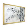 thumbnail image 4 of Designart "Wild Bamboo In Black And White" Bamboo Picture Framed Canvas Wall Art, 4 of 5