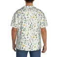 thumbnail image 5 of Cauagu Watercolor Wildflower 2 Men's Short Sleeve Button Down Hawaiian Shirt for Men Bowling Shirts Casual Summer Beach Shirt,XX-Large, 5 of 6