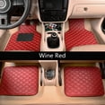 thumbnail image 6 of 4pcs Universal Front&Rear Car Floor Mat With Antiskid Pedal PU Leather Multiple Colour, 6 of 41