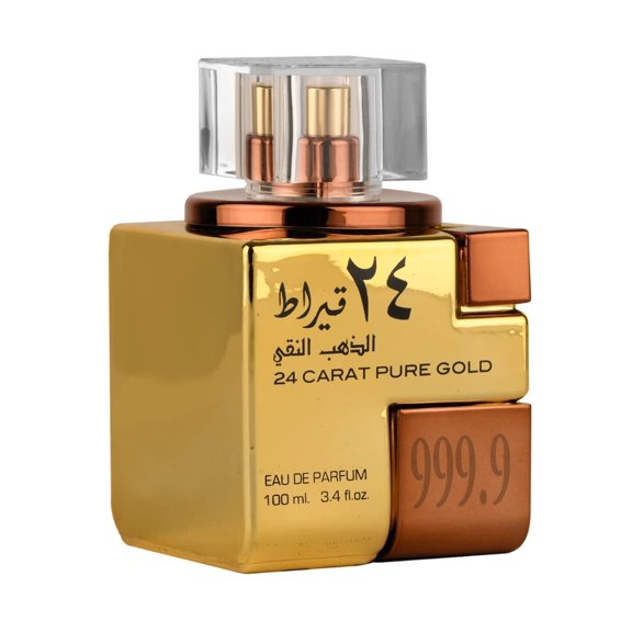 Perfume Lattafa de oro puro de 24 quilates, 100 ml, unisex
