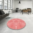 thumbnail image 4 of Ahgly Company Machine Washable Indoor Rectangle Transitional Light Coral Pink Area Rugs, 7' x 9', 4 of 7