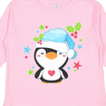 thumbnail image 4 of Inktastic Cute Christmas Penguin with Heart and Holly Boys or Girls Long Sleeve Toddler T-Shirt, 4 of 5