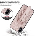thumbnail image 3 of TECH CIRCLE For iPhone XS/X Case with Wrist Band, Luxury PU Leather Kickstand Full-Body Shockproof Protective Bumper Women Girl Back Cover for Apple iPhone XS/X 5.8",Rosegold, 3 of 8