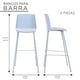 thumbnail image 2 of Set 2 Bancos Bar Cocina Desayunador EKE LIFE HOME Plástico Azul, 2 of 9