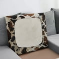thumbnail image 3 of Renewold Brown Black Cow Print Stretch Sofa Seat Cushion Slipcover Soft Dog Couch Slipcover Elastic Separate Armchair Slipcover Pet Friendly for Living Room Home Decor, S, 3 of 5
