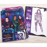 Disney Descendants 3: Fashion Design Sketchbook - Make It Real, Includes 110 Stickers & Stencils, Draw Sketch & Create, Fashion Coloring Book, Tweens & Girls, Kids Ages 6+
