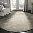 thumbnail image 2 of SAFAVIEH Soho Albus Geometric Area Rug, Taupe/Light Blue, 6' x 6' Round, 2 of 8