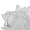 thumbnail image 2 of Benzara Polyresin Conch Shell Table Decor with Irregular Edges - White, 2 of 2