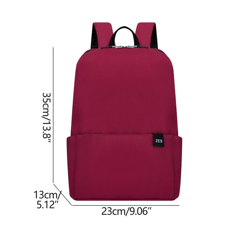 Pink collegiate top backpack red