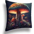 thumbnail image 2 of Fairytale Mushroom Velvet Throw Pillow Covers Sofa Pillowcase Car Square Throw Pillowcases Home Decoration 18x18Inch White 0 LTT6666, 2 of 6