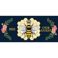 thumbnail image 2 of Evergreen Bee Our Guest Sassafras Indoor Outdoor Switch Doormat 10 x 22 Blue, 2 of 4
