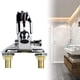 thumbnail image 5 of Bathroom Faucet Double-Hole Basin Hot And Cold Basin Tap Mixer Faucet 2 Ways Deck Mounted Zinc Alloy Sink Mixer Tap, 5 of 10