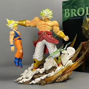 Dragon Ball Z Broly Vs Goku Son Goku Statue Figure Gift Collectible Anime Box 8"